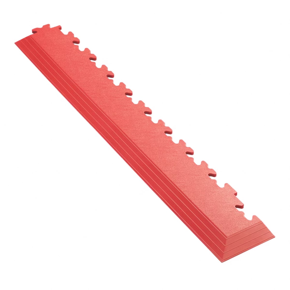 Interlocking Floor Tile Corner Ramp Red